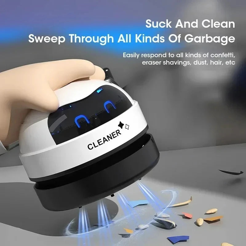 Everyday Mini Desk Vacuum — USB‑Powered Desktop Cleaner for Dust, Crumbs & Pencil Shavings