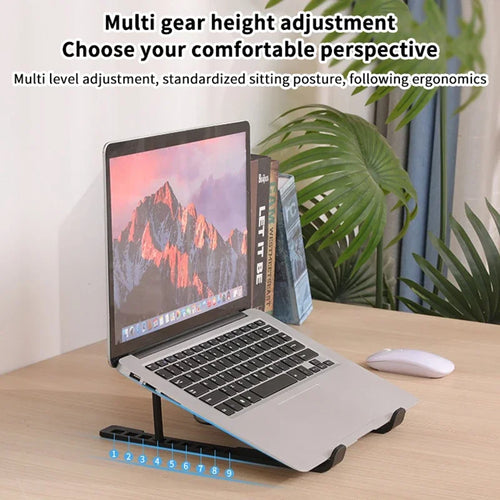 Everyday Adjustable Aluminum Laptop Stand — Ergonomic, Foldable & Cooling