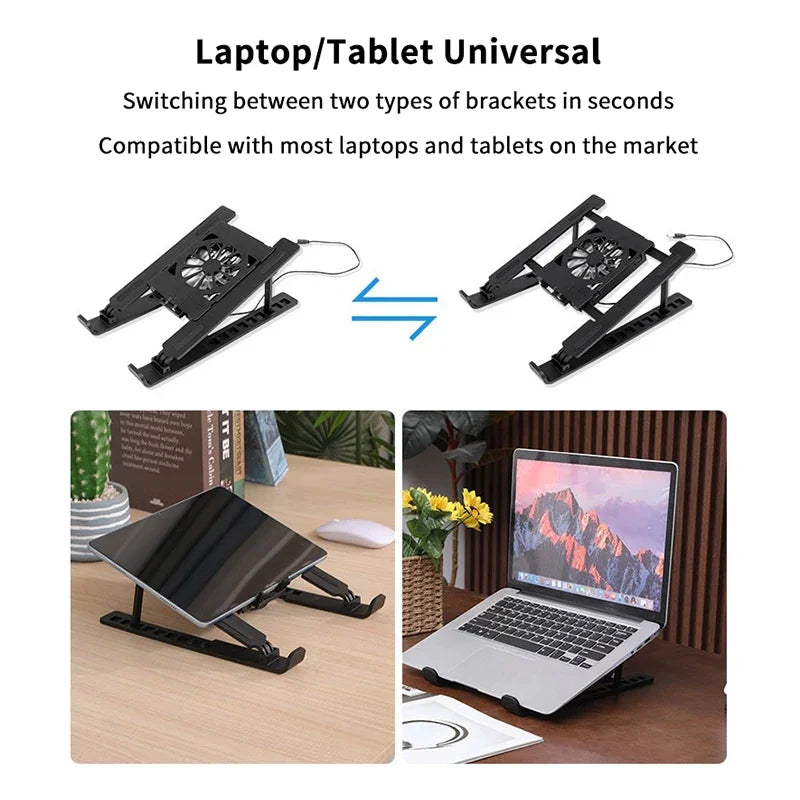 Everyday Adjustable Aluminum Laptop Stand — Ergonomic, Foldable & Cooling