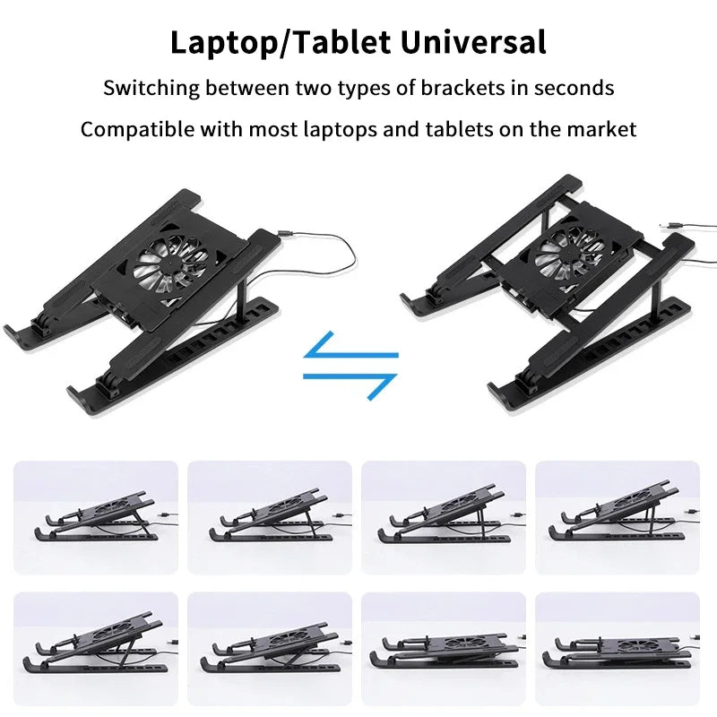 Everyday Adjustable Aluminum Laptop Stand — Ergonomic, Foldable & Cooling