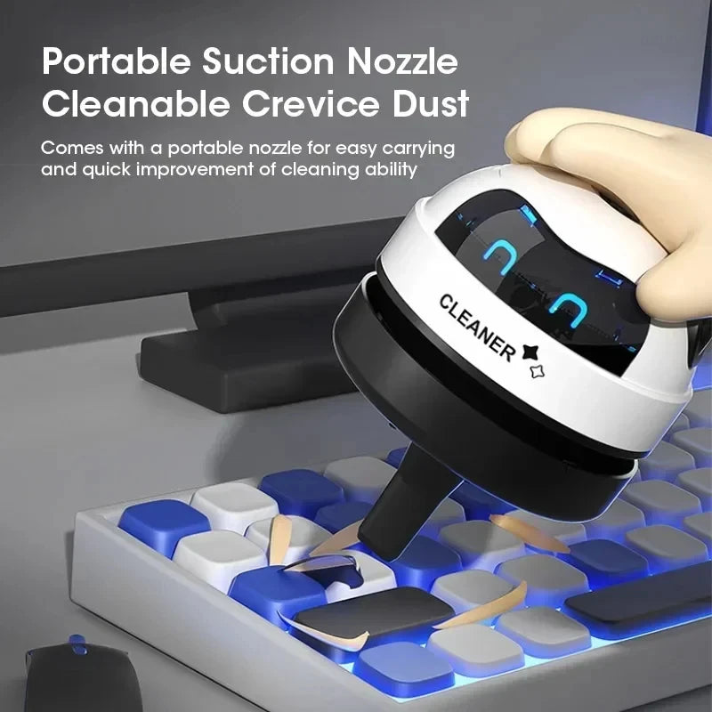 Everyday Mini Desk Vacuum — USB‑Powered Desktop Cleaner for Dust, Crumbs & Pencil Shavings