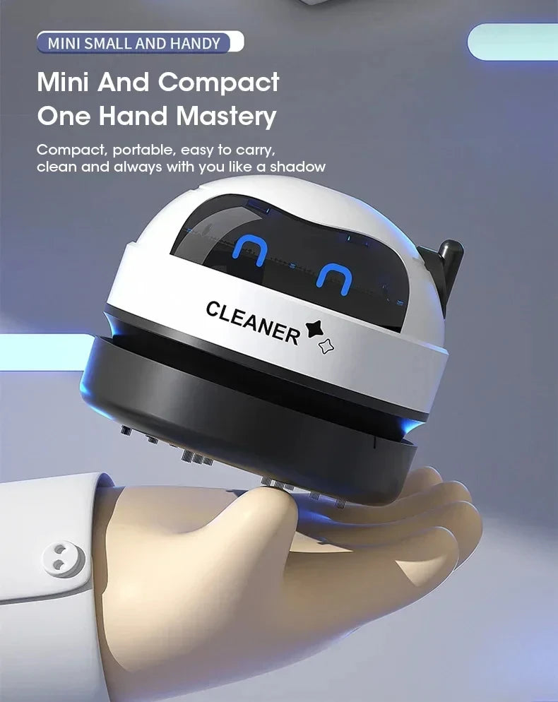 Everyday Mini Desk Vacuum — USB‑Powered Desktop Cleaner for Dust, Crumbs & Pencil Shavings